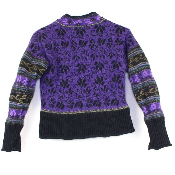 Icelandic Design Wool Sweater Full Zip Jacket Womens Small - Picture 2 of 8